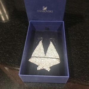 Authentic brand new Swarovski mesh earrings